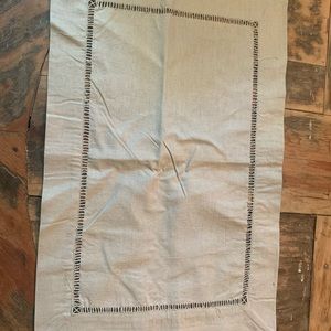 Linen place mats, set of 6, oatmeal color